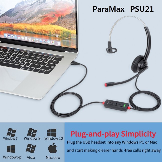 Paramax PSU21 USB headset image-1.jpg